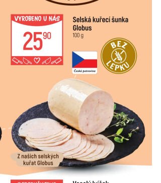 Selská kuřecí šunka Globus