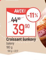Croissant šunkový