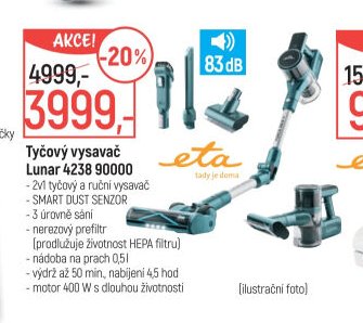 Tyčový vysavač Lunar 4238 90000