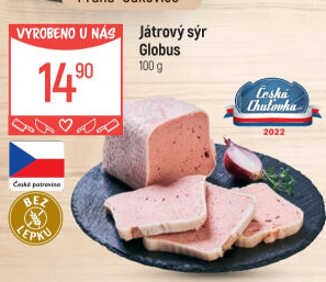Paštika játrový sýr Globus