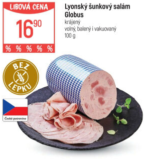 Salám lyonský šunkový Globus