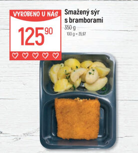 Smažený sýr s bramborem Globus