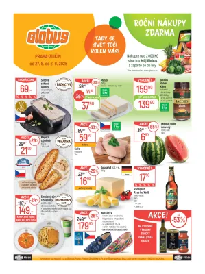 akční leták Globus 27.8.2025-2.9.2025