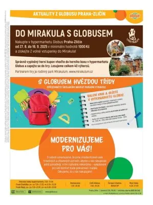 akční leták Globus 27.8.2025-2.9.2025