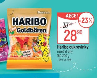 Haribo cukrovinky různé druhy