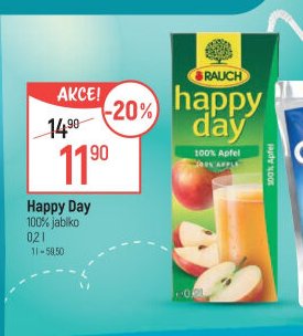 Happy Day 100% jablko 0,2 l - Globus akcniletaky.com