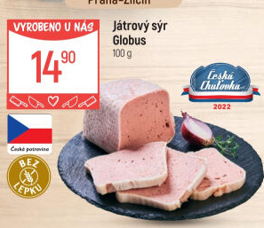 Paštika játrový sýr Globus