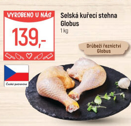 Selská kuřecí stehna Globus