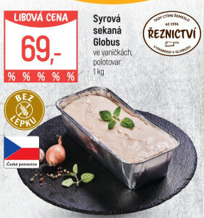 Sekaná syrová Globus