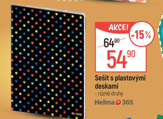 Sešit s plastovými deskami Helma 365