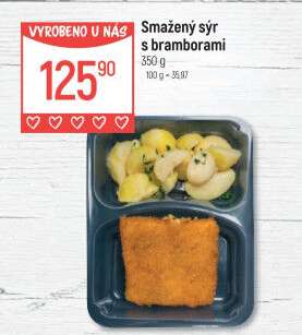 Smažený sýr s bramborem Globus