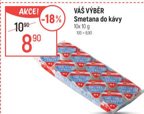 Smetánky do kávy Váš Výběr