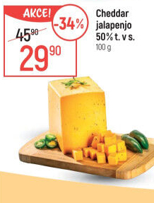 Sýr Cheddar s Jalapenjo