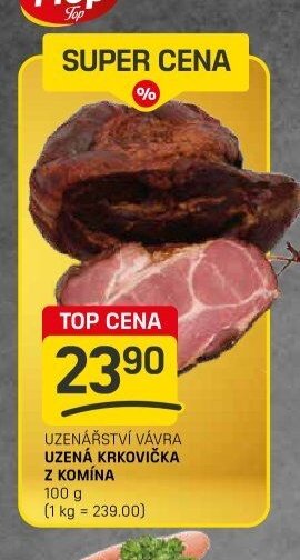 UZENÁ KRKOVIČKA Z KOMÍNA