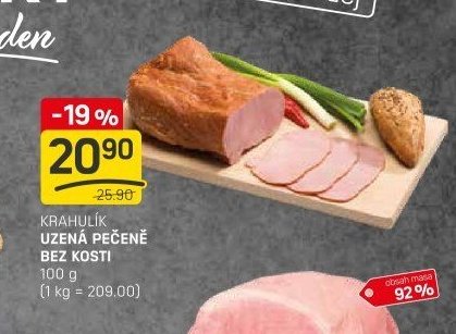 KRAHULÍK UZENÁ PEČENĚ BEZ KOSTI