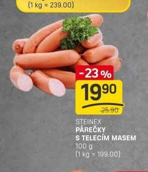 STEINEX PÁREČKY S TELECÍM MASEM