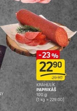 KRAHULÍK PAPRIKÁŠ