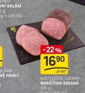 KOSTELECKÉ UZENINY BABIČČINA SEKANÁ