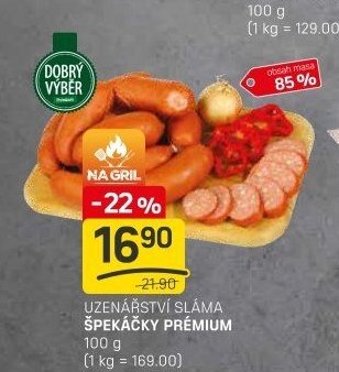 UZENÁŘSTVÍ SLÁMA ŠPEKÁČKY PRÉMIUM