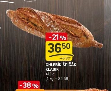 CHLEBÍK ŠPIČÁK KLASIK
