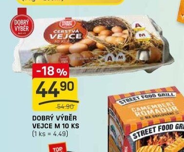 DOBRÝ VÝBĚR VEJCE M 10 KS - FLOP TOP akcniletaky.com