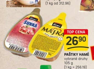 PAŠTIKY HAMÉ