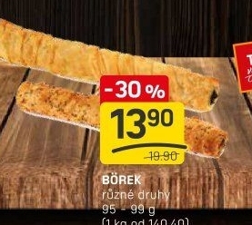 Burek se slanou náplní