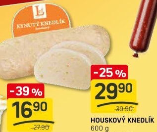 Knedlík houskový kynutý Lef