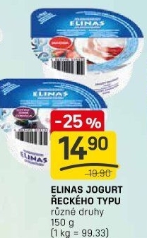 Ochucený jogurt řecký Elinas