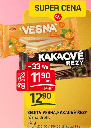 Oplatky Vesna Sedita