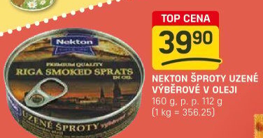 Šproty uzené v oleji výběrové Nekton