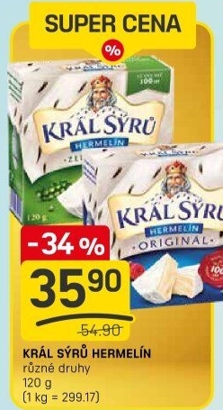 Sýr Hermelín Král sýrů