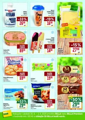 akční leták BILLA 27.8.2025-2.9.2025