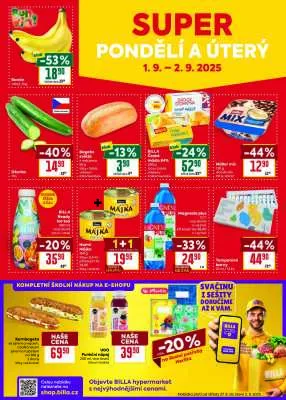 akční leták BILLA 27.8.2025-2.9.2025