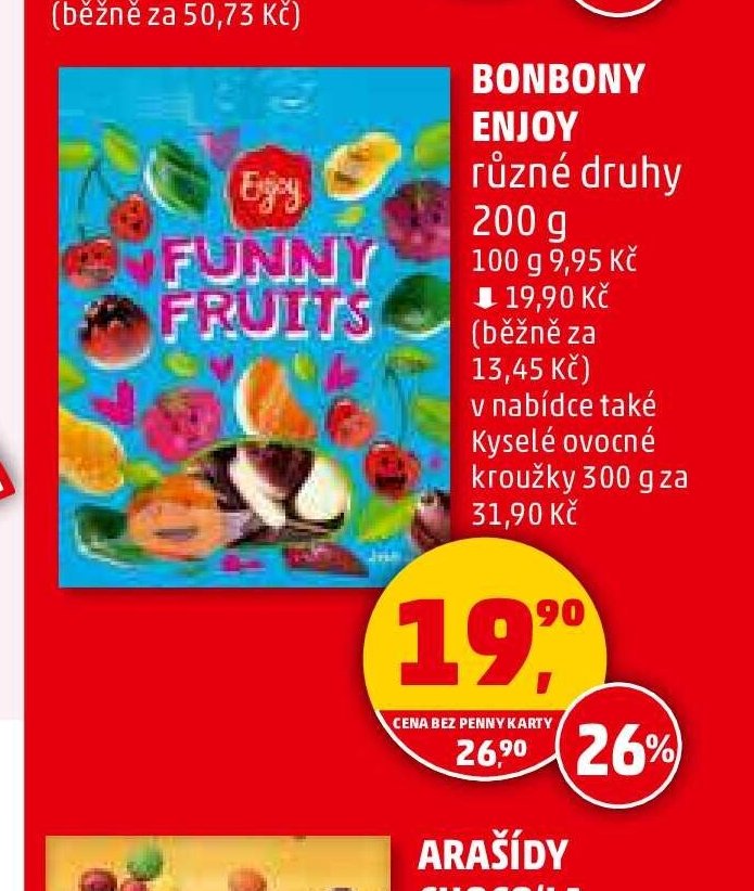 Bonbony Enjoy různé druhy 200 g