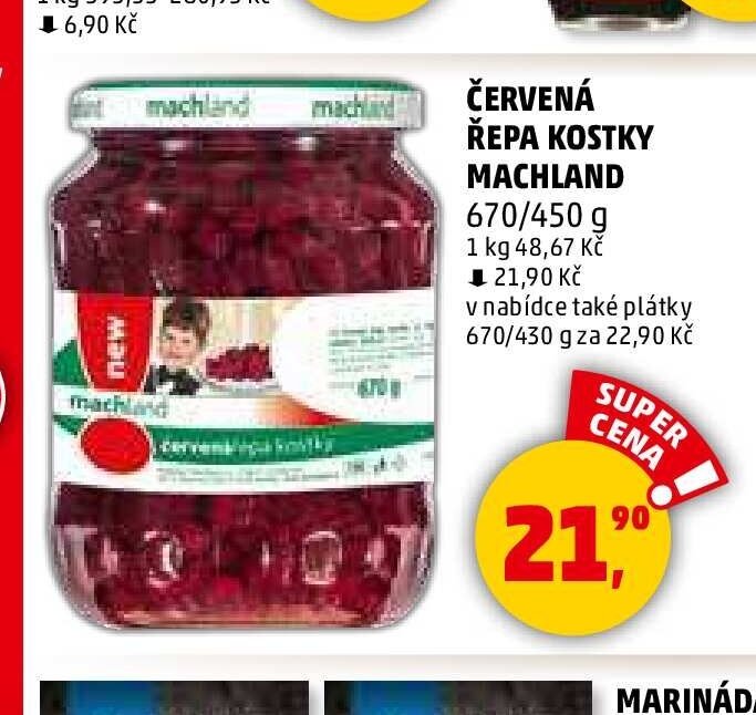 ČERVENÁ ŘEPA KOSTKY MACHLAND - Penny Market akcniletaky.com