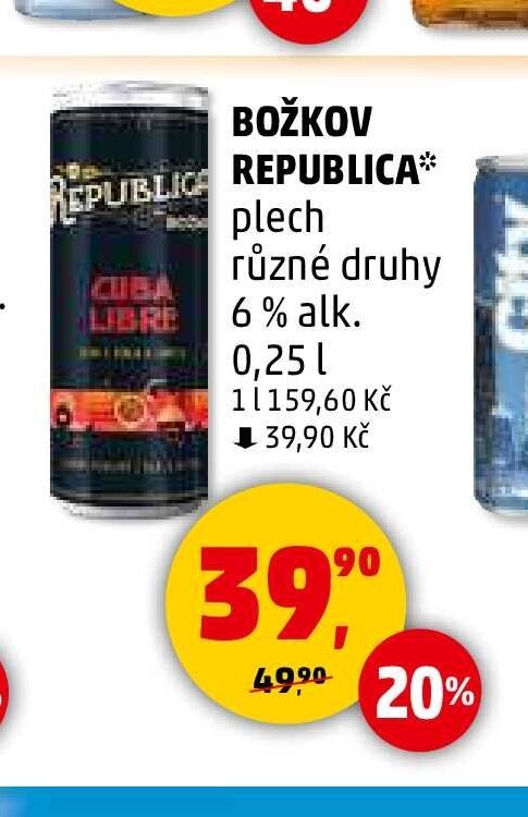 BOŽKOV REPUBLICA plech