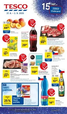 akční leták Tesco 27.8.2025-2.9.2025