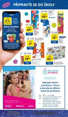 akční leták Tesco 27.8.2025-2.9.2025