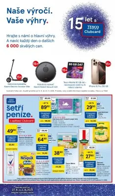 akční leták Tesco 27.8.2025-2.9.2025
