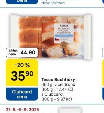 Tesco Buchtičky