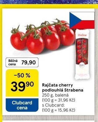 Rajčata cherry podlouhlá Strabena
