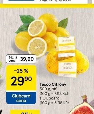 Tesco Citróny