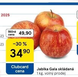 Jablka Gala skládaná