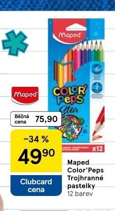 Maped Color'Peps Trojhranné pastelky