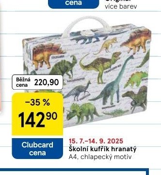 Školní kufřík hranatý