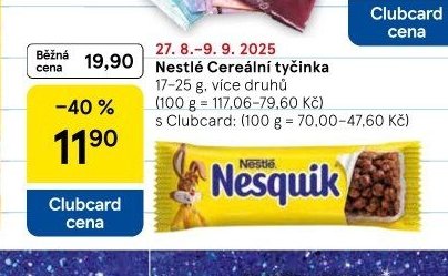 Nestlé Cereální tyčinka