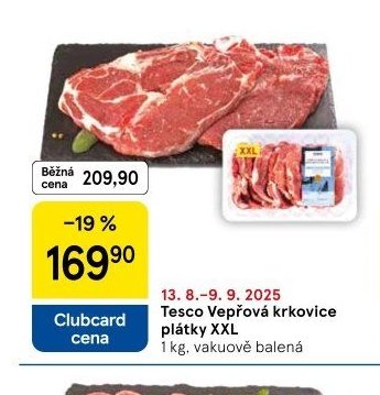 Tesco Vepřová krkovice XXL
