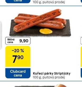 Kuřecí párky Striptýzky