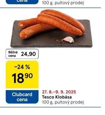 Tesco Klobása
